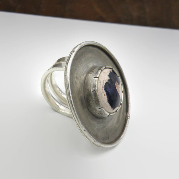 Cantera Opal Adjustable Ring Purple