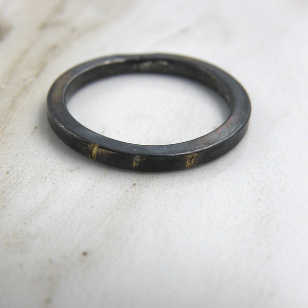 Gold Inlay Fulfillment Stacker Ring