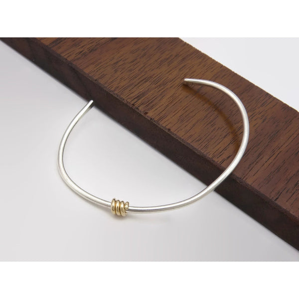 Silver and Gold Cuff Bracelet