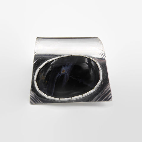 Pietersite Fold Over Ring-Oval